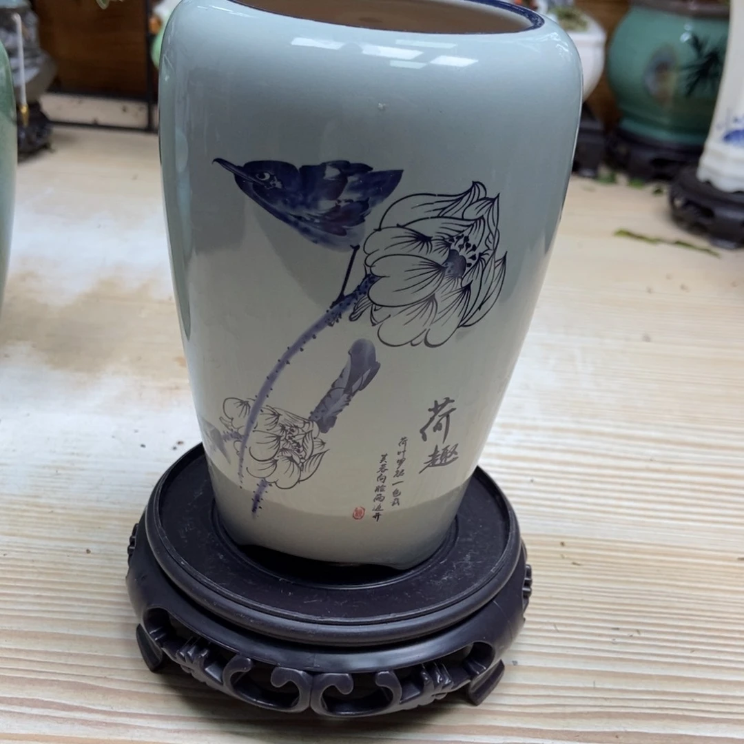 瓷片陶瓷花盆陶瓷艺术