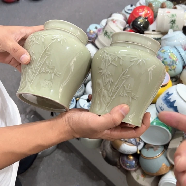 瑕疵福利品陶瓷茶叶罐