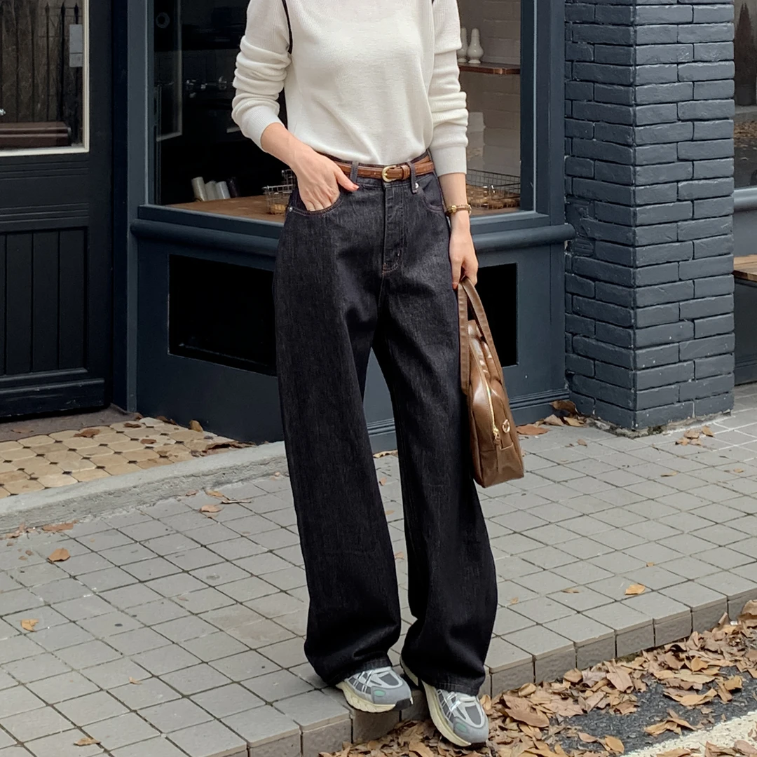 法儿家【腰扣牛仔】FS406X109腰扣牛仔裤NN