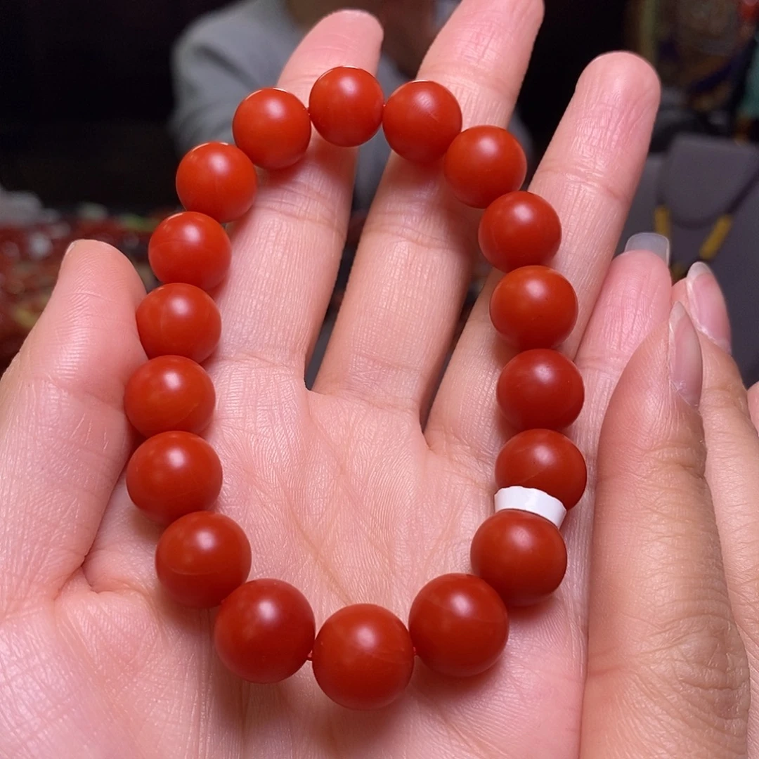 南红玛瑙单圈11m m未镶嵌?*甜