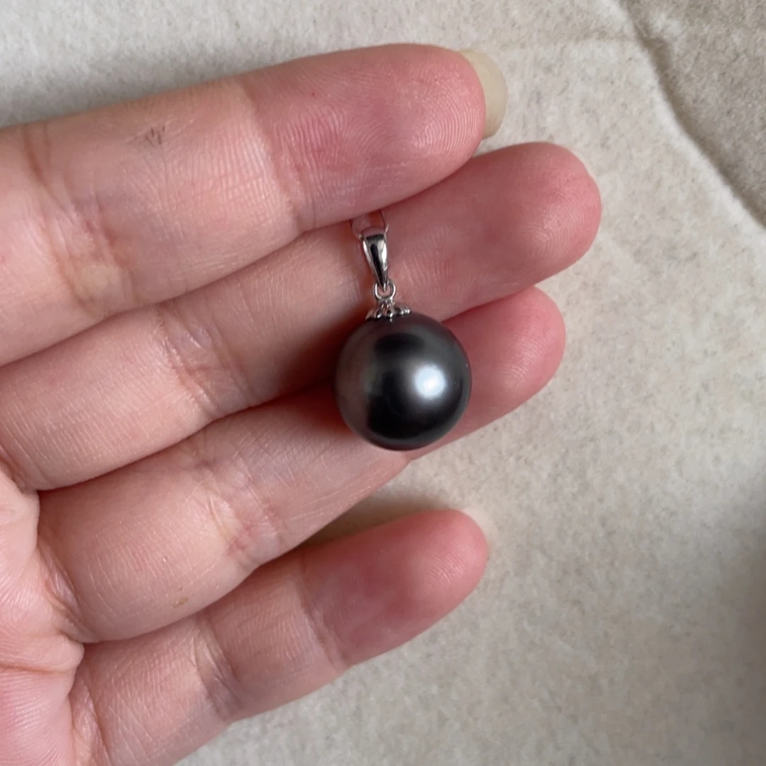 18K金镶嵌海水珍珠颈饰12.8mm