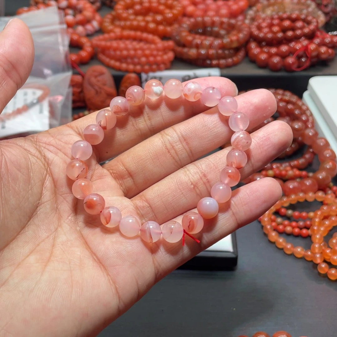 南红玛瑙手链未镶嵌