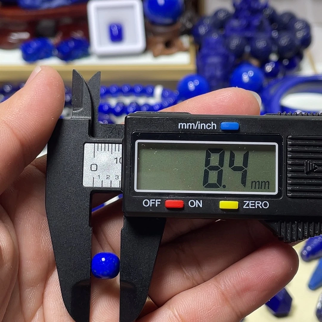 青金石未镶嵌老型8mm单珠（无白）