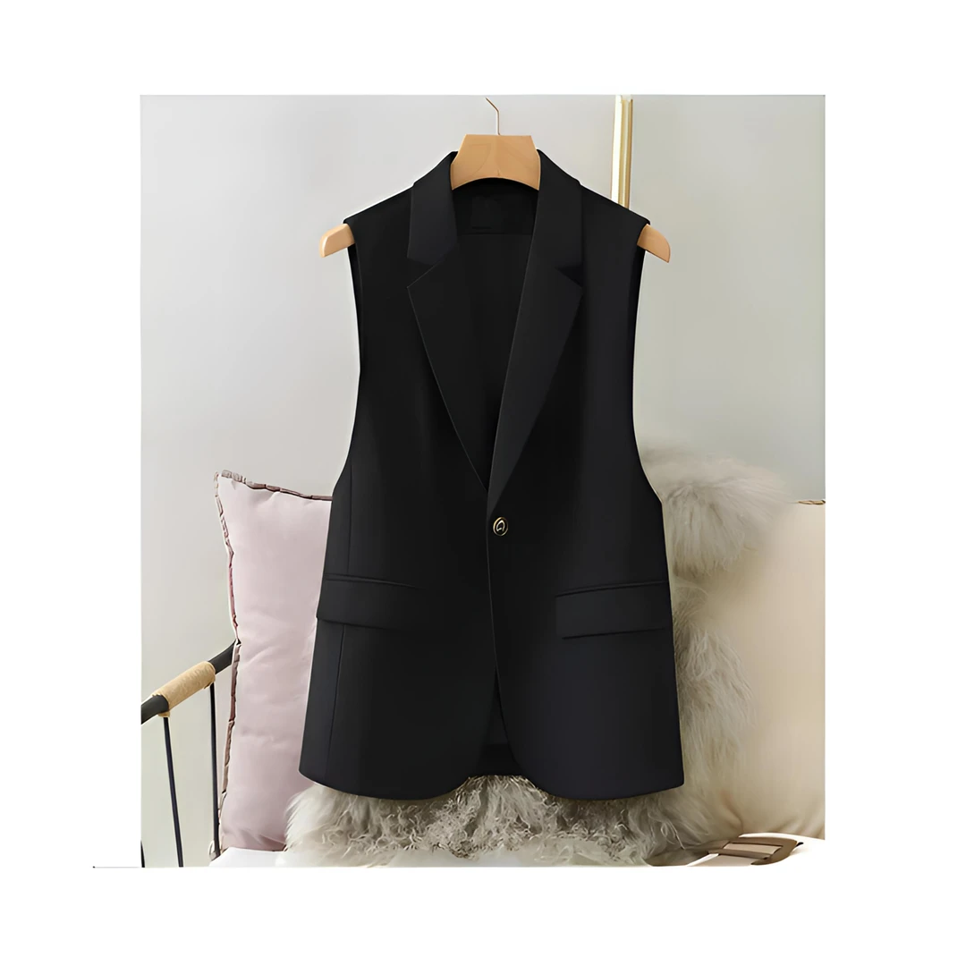 西装马甲女2025春秋新款韩版潮流时尚背心外穿小个子马夹西服外套