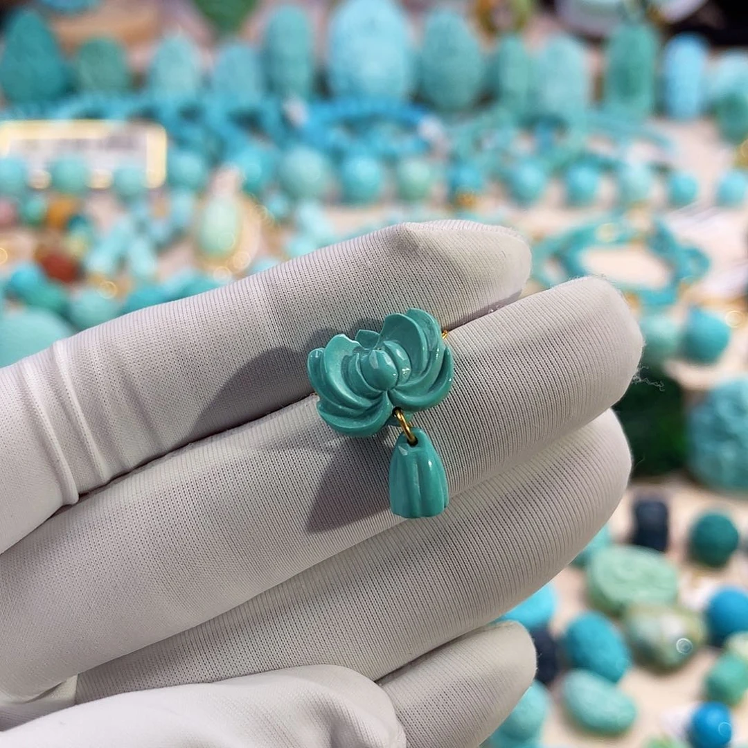 绿松石珠宝奇石未镶嵌