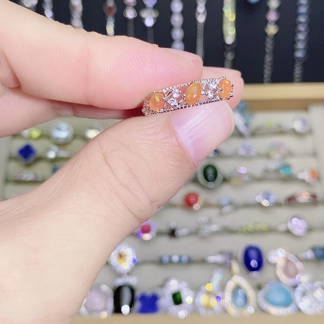 未镶嵌欧泊戒指455