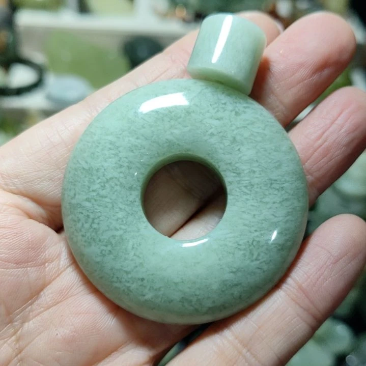 岫玉平安扣未镶嵌