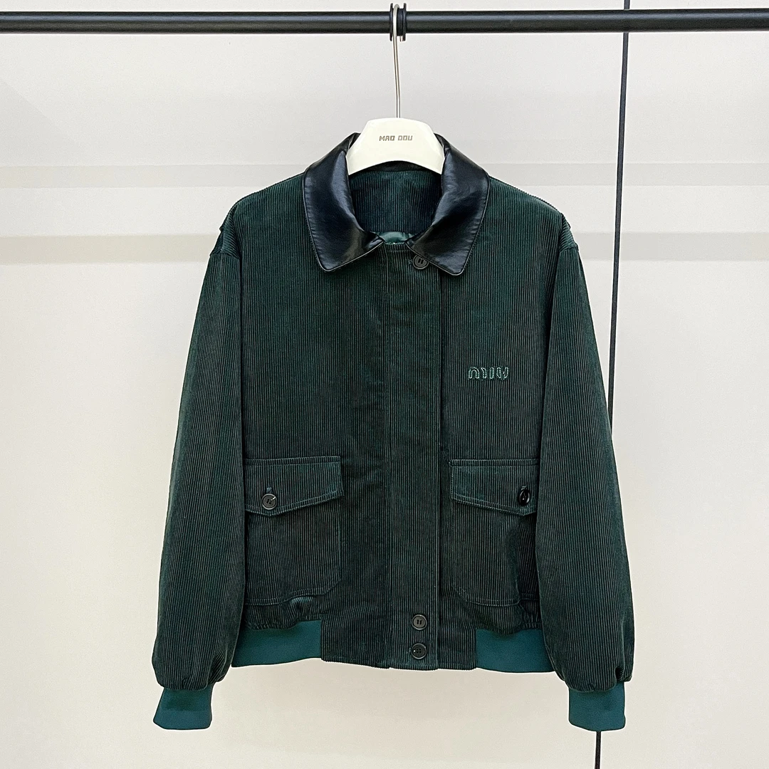【MAODOU】5561 缪家 李兰迪同款 25sS 新品发售 灯芯绒翻领夹克
