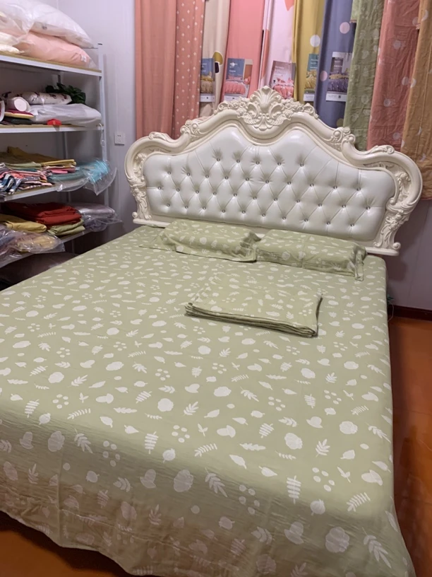 双层沙布四件套纯棉100双人加大床单被套