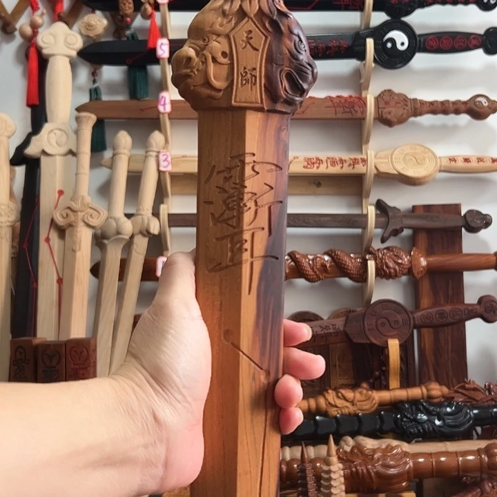 飞***机桃木80厘米天师剑168号