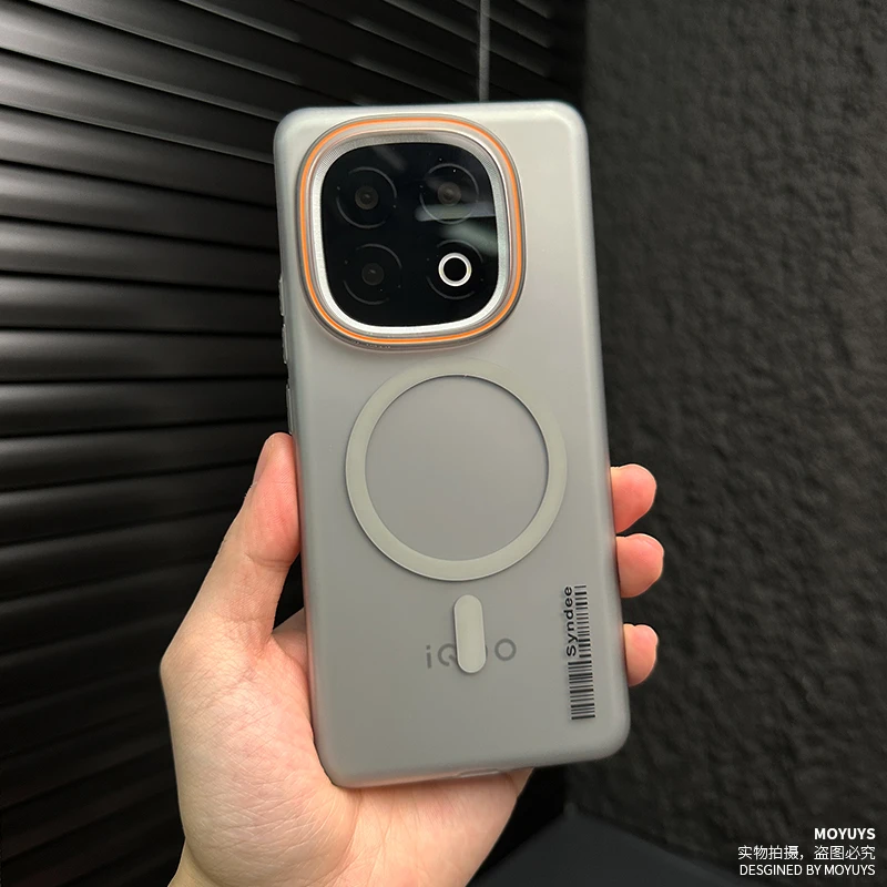 适用vivoiqoo13手机壳iqoo12pro超薄磨砂iqoo12磁吸大孔爱酷透明