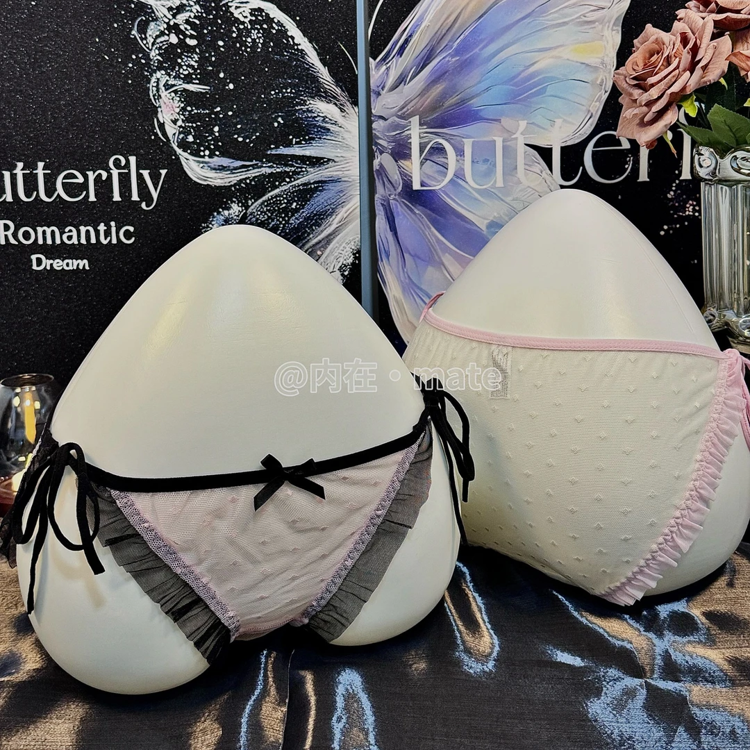 【内在】甜美纯欲印花性感蕾丝三角裤绑带系带可解开女士内裤