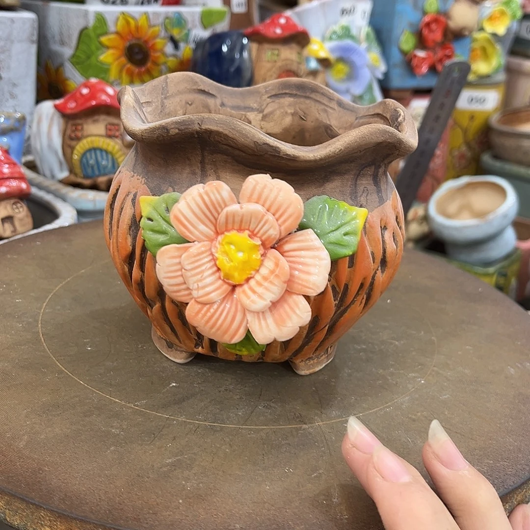 粗陶多肉花盆花盆