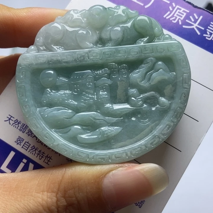 翡翠未镶嵌颈饰翡翠