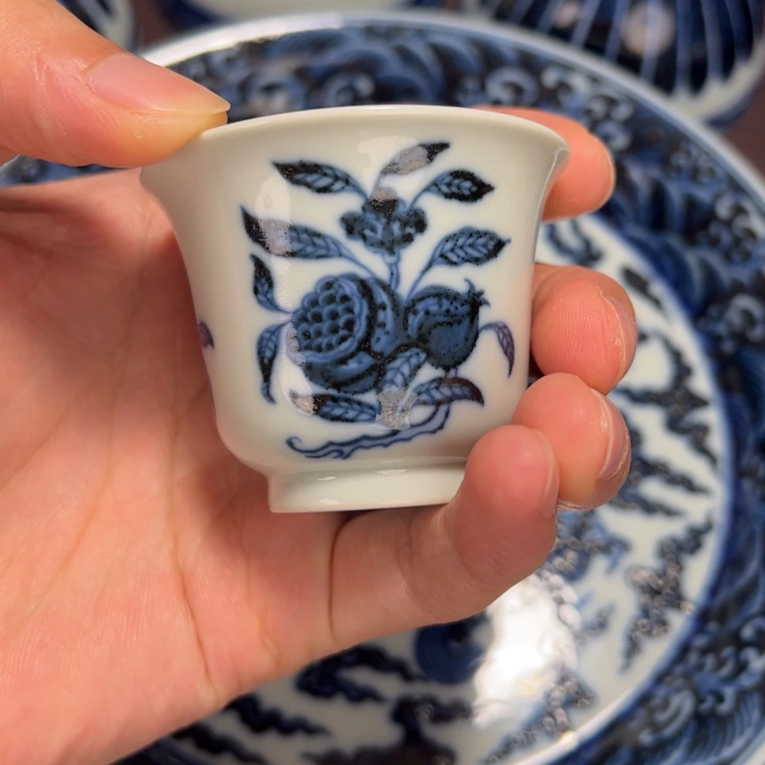 仿明永宣三多杯子