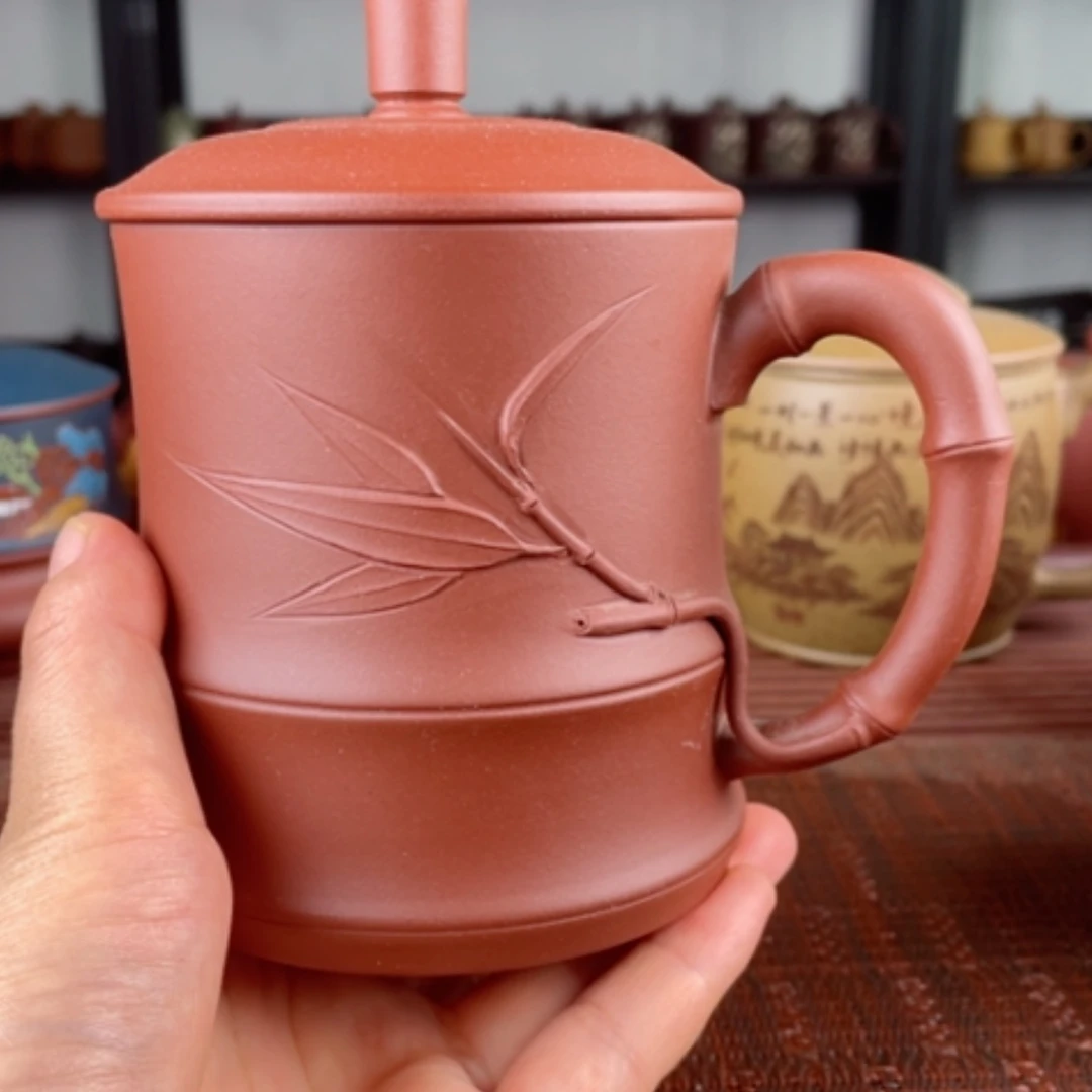 【闪购商品】茶杯紫砂宜兴原矿紫砂盖杯微瑕