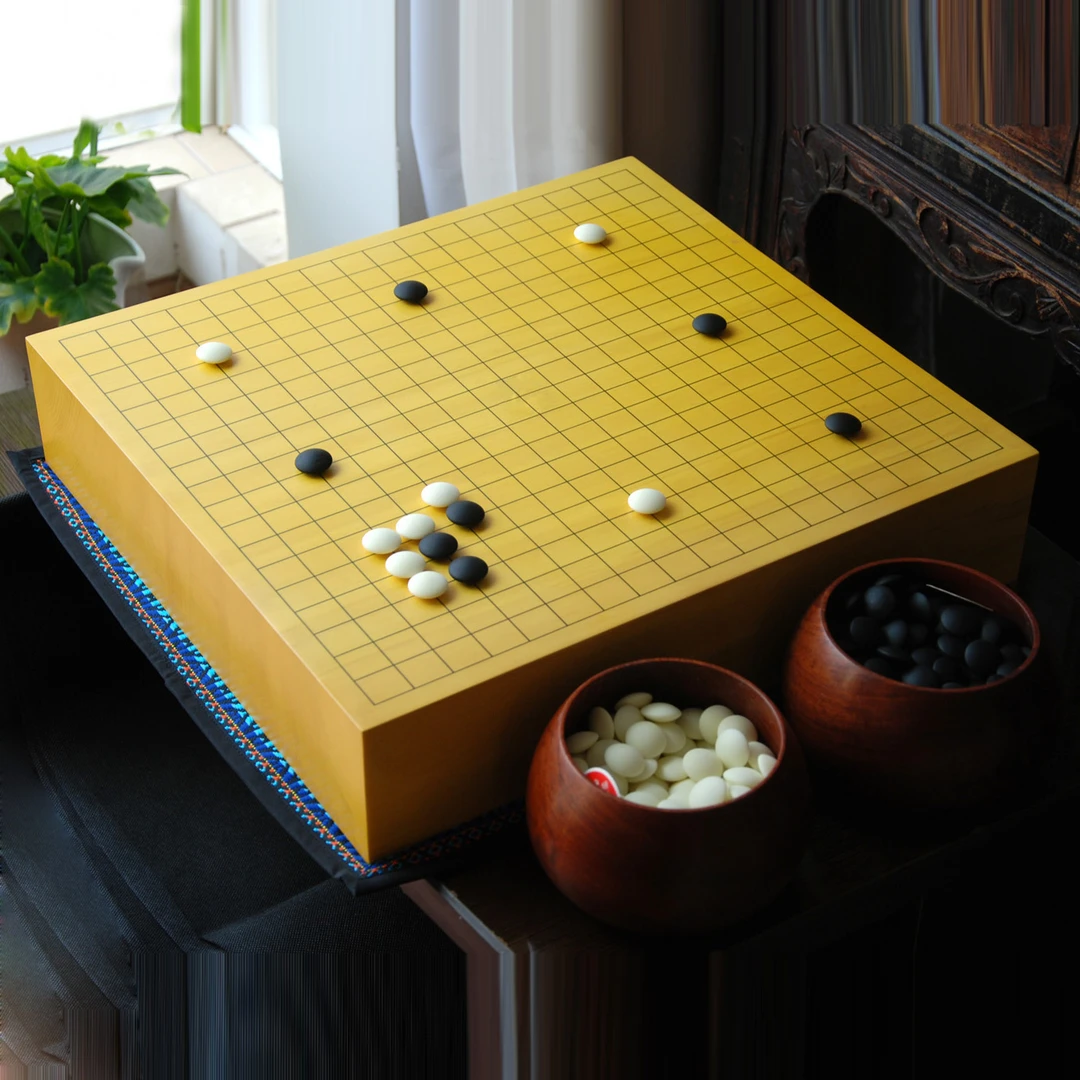 云扁新榧实木独木棋盘围棋象棋中式日式成人围甲比赛棋盘棋校培训
