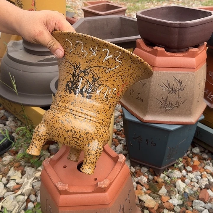 紫砂花盆紫砂花盆