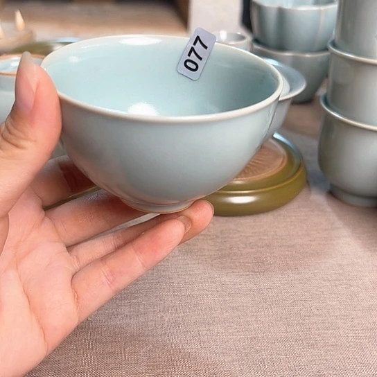 杯077号仿古喜上眉梢鸡心杯瑕