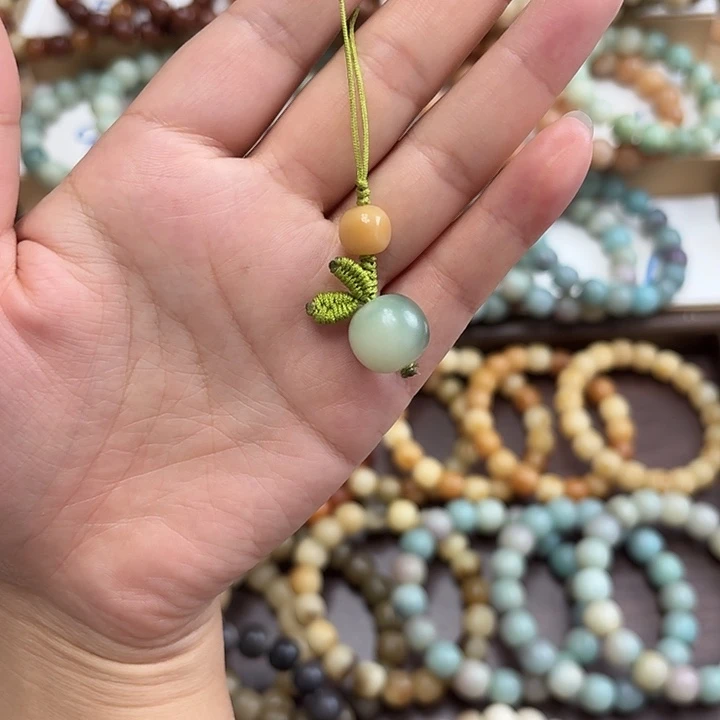 菩提根/象牙果手串卡14苹果挂件