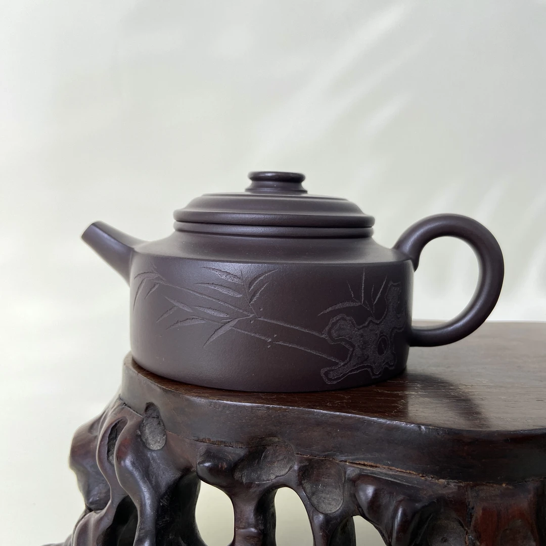 宜兴手工紫砂陶 （实力派2）240cc茶壶GS4205-3