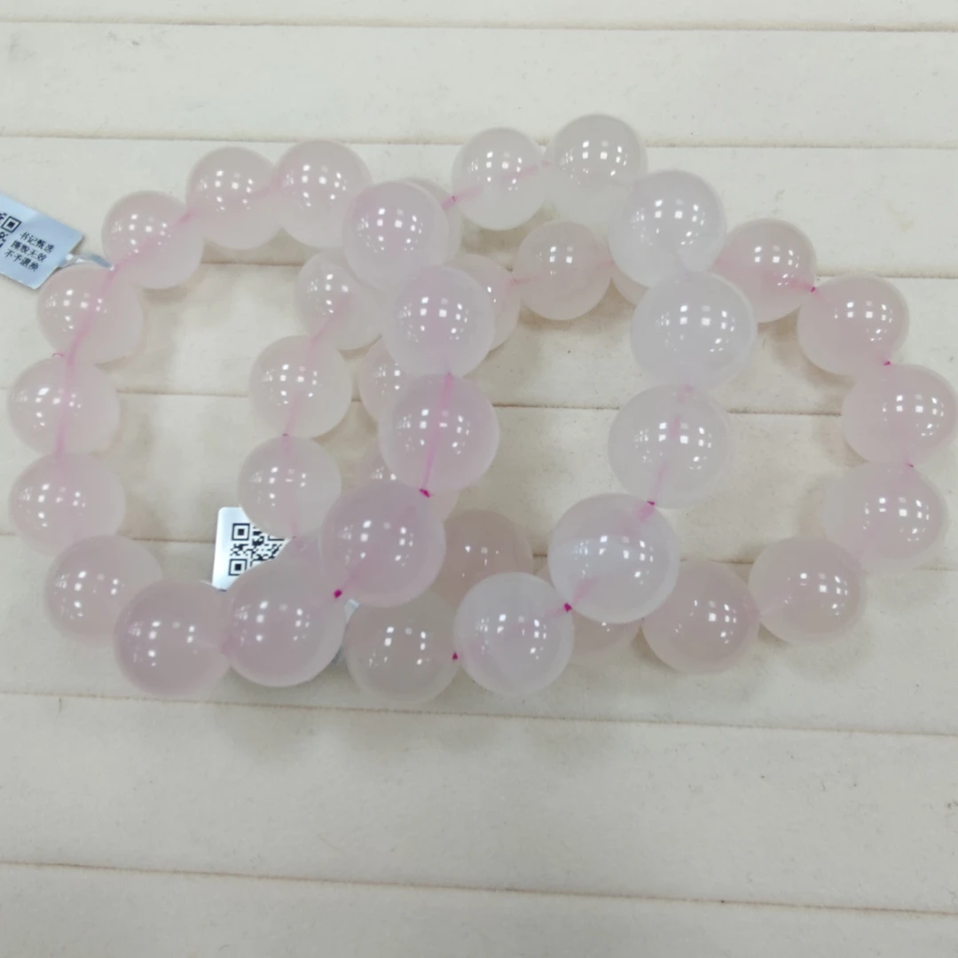 【书记甄选】天然粉单圈手链 多样性发一件 约18mm BB205