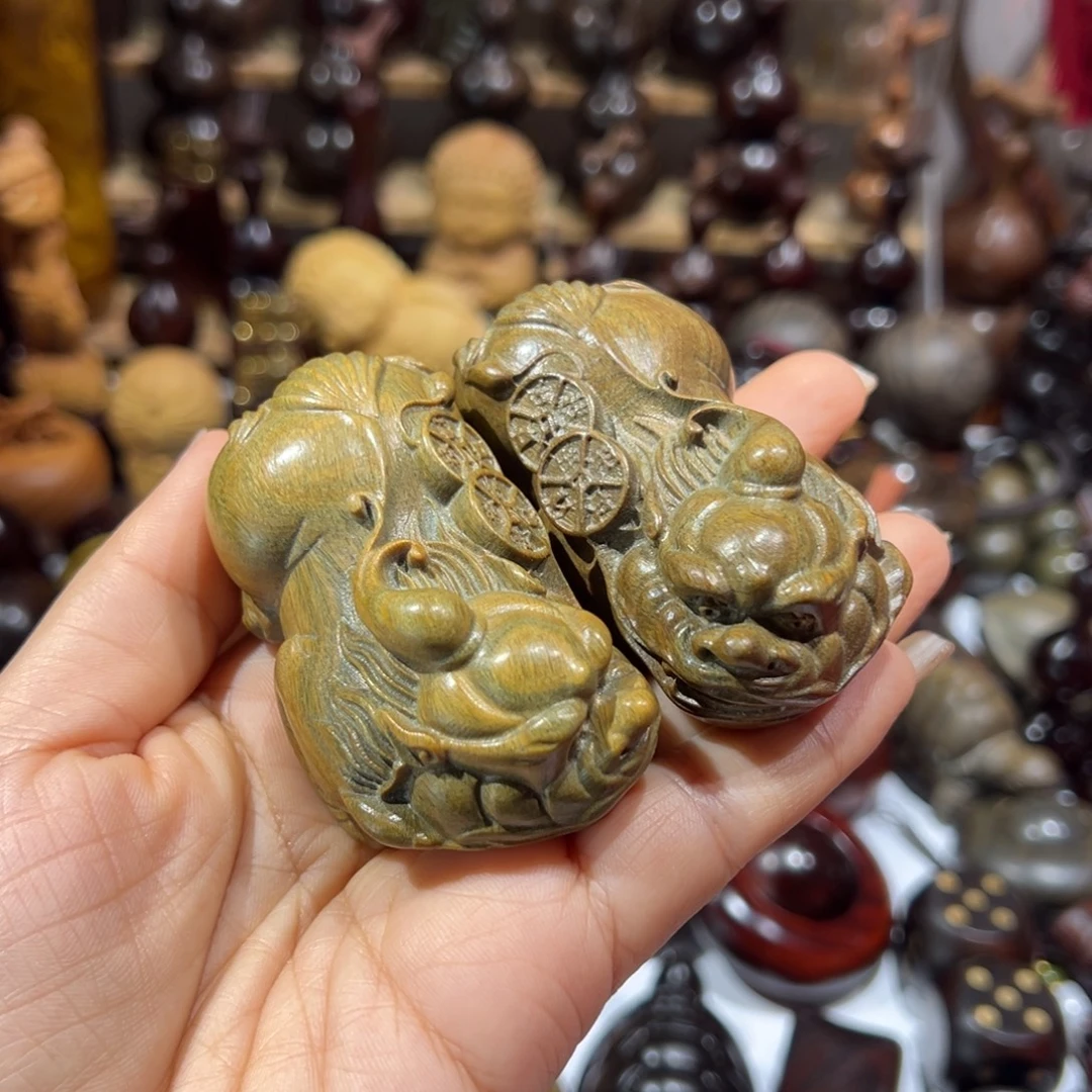 香榧木绿檀绿檀绿檀貔貅大
