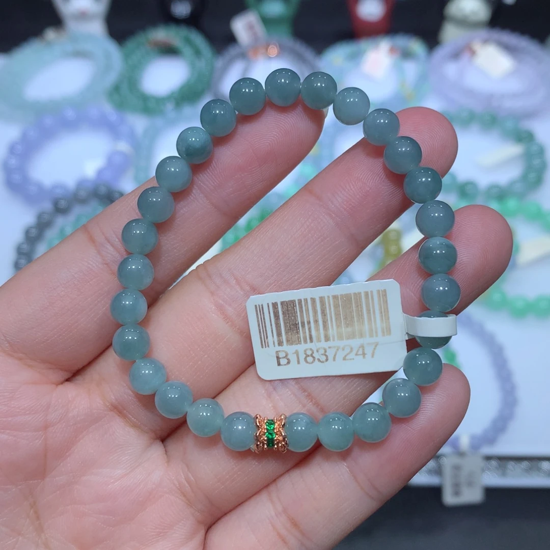 翡翠未镶嵌手串天然