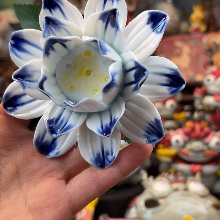 陶摆件小镇青花每日有新品