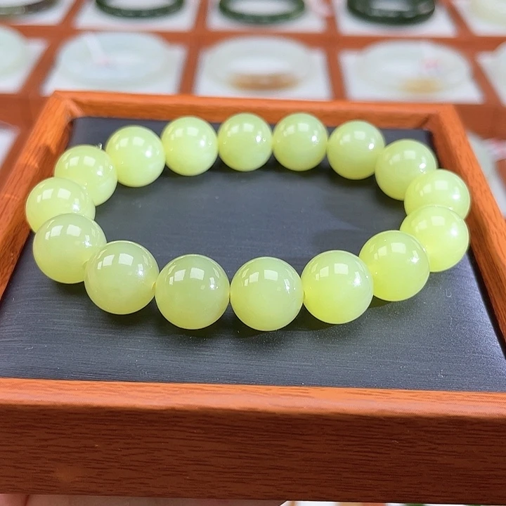 未镶嵌手串和田玉黄口