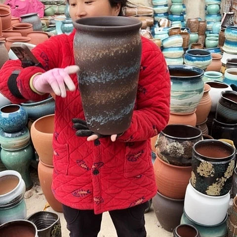 口20高33一个盆子。