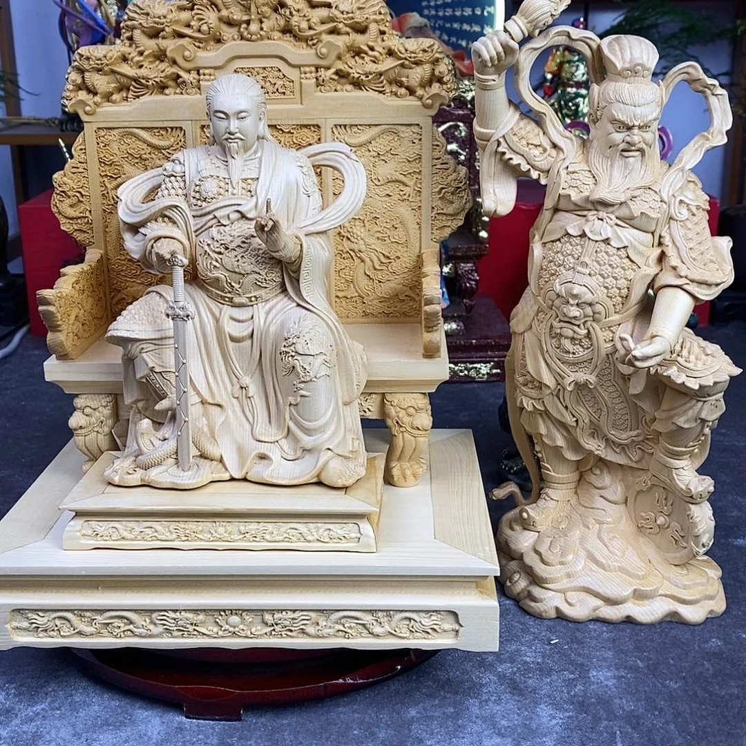 桧木真武王灵官30cm