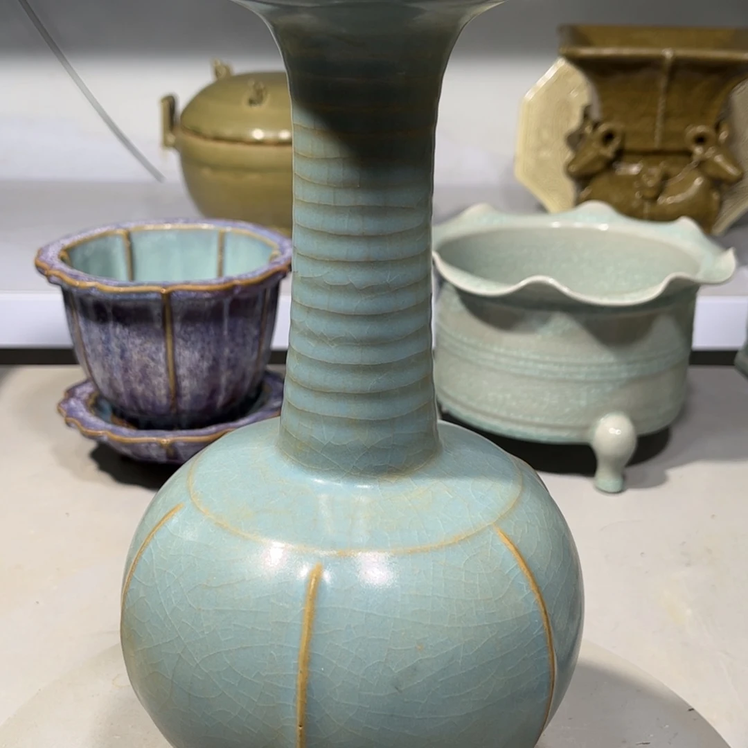 瓶汝窑瓷器品相完美