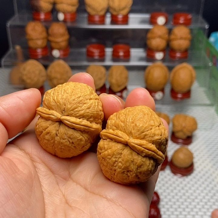 把件文玩核桃雷鼓双筋锤40