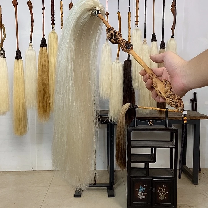 纯手工制作马尾拂尘
