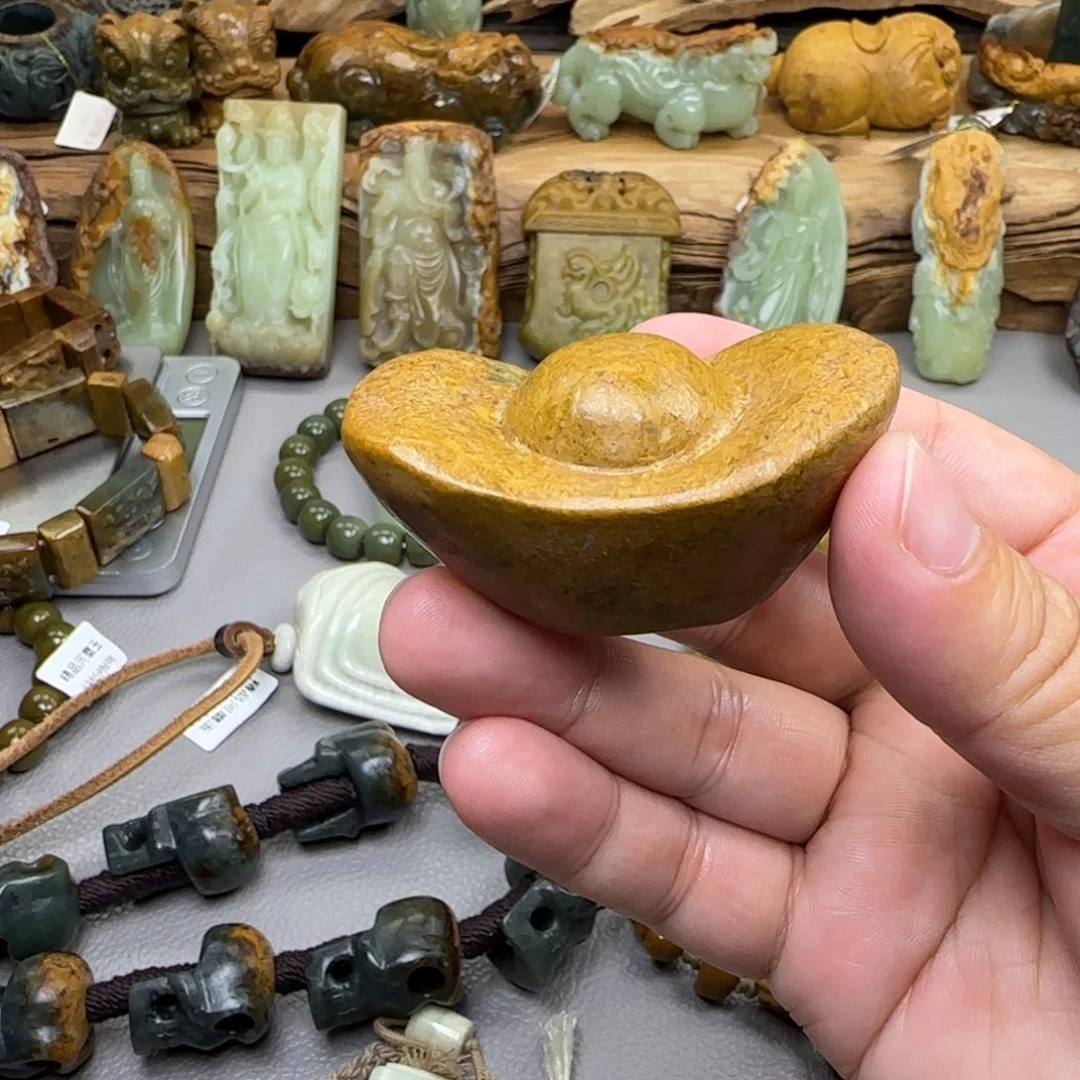 岫岩河磨玉（透闪石质玉）未镶嵌珠宝奇石