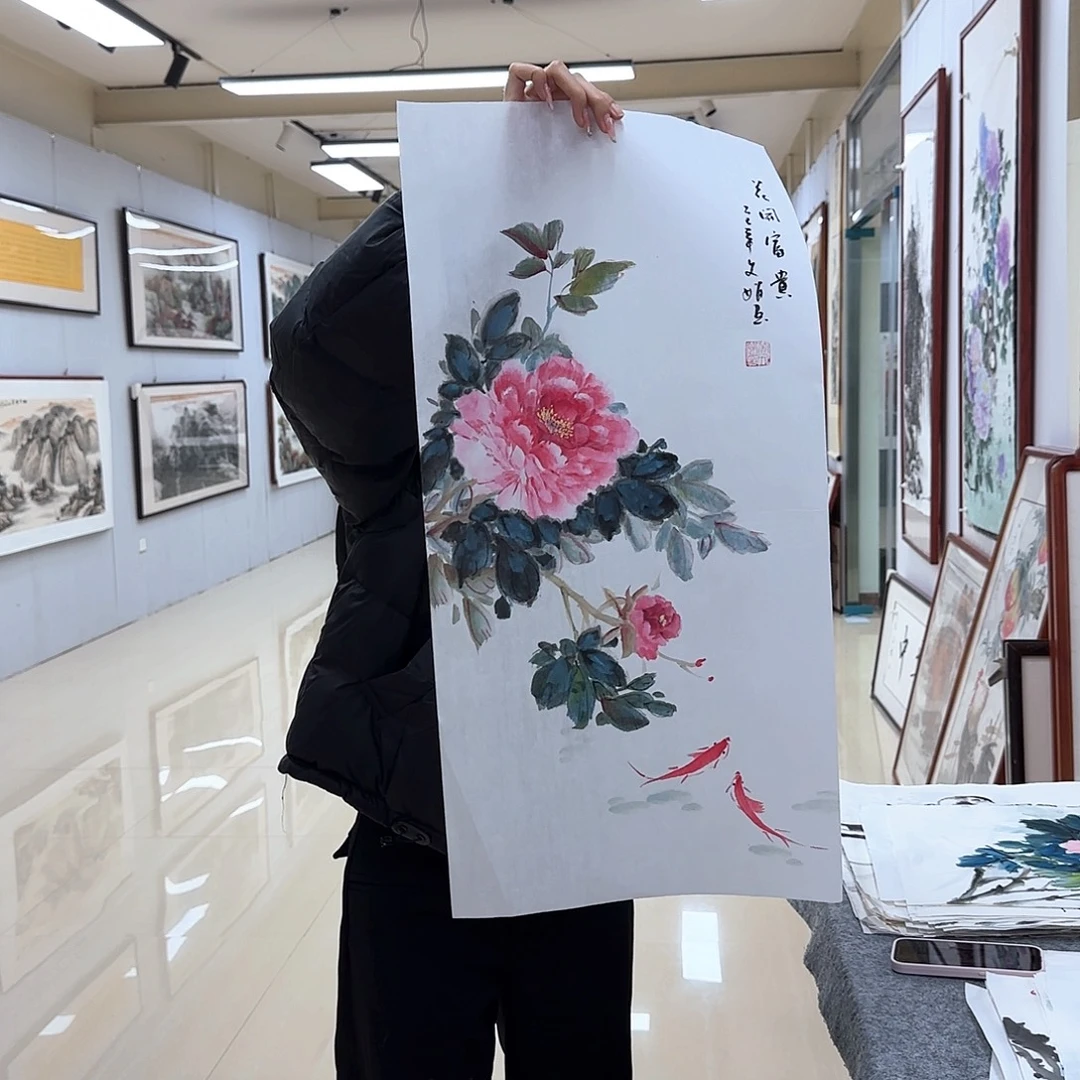 国画国画作品多次