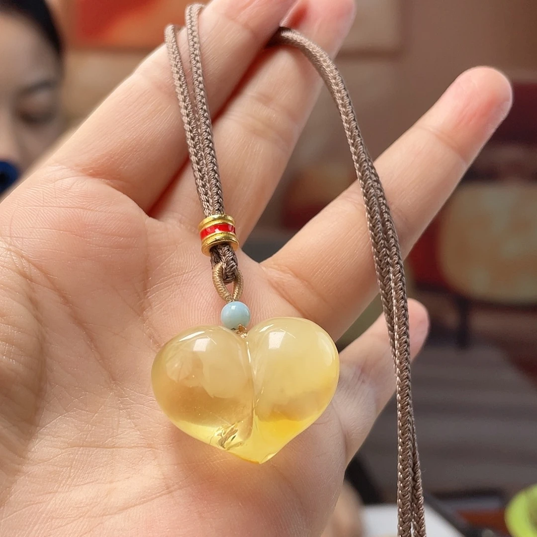 裸石蜜蜡未镶嵌蜜蜡吊坠