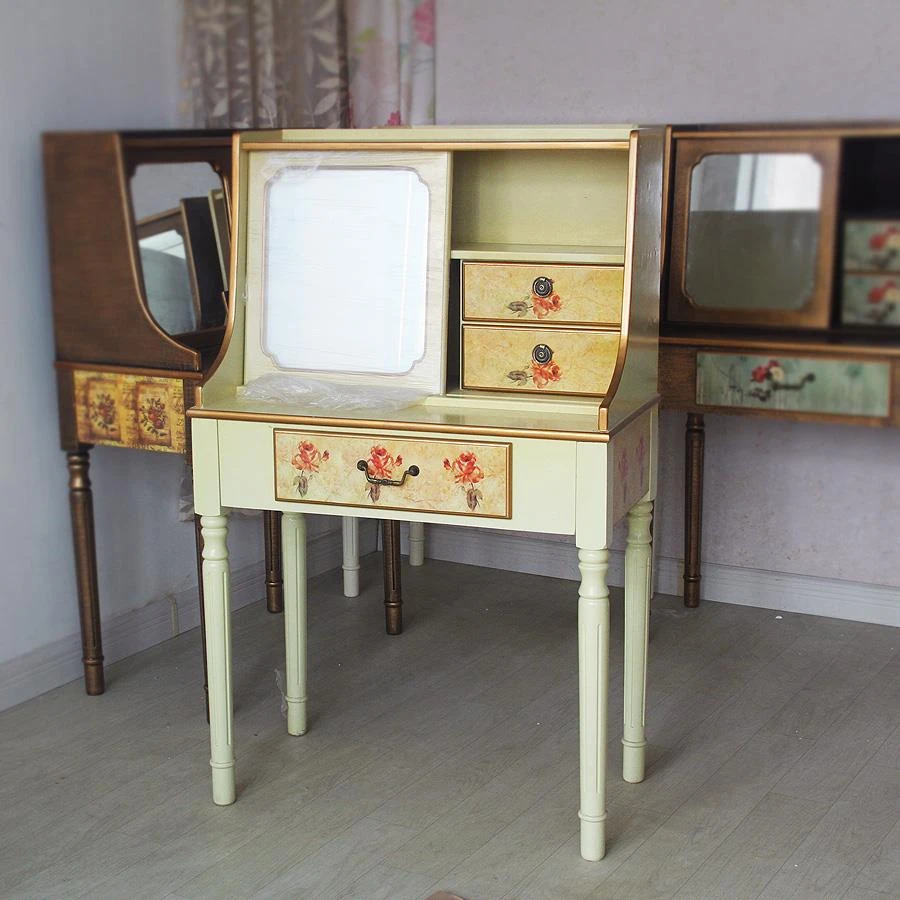 整装欧式梳妆台创意现代简约家用小型化妆桌韩式设计化妆台桌