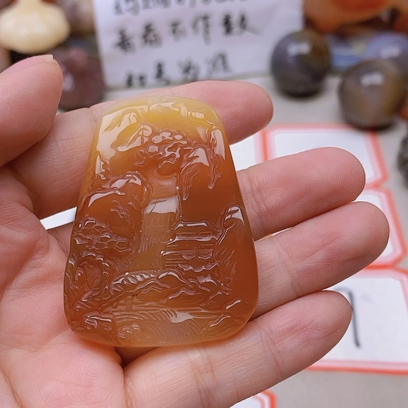 【闪购商品】未镶嵌玛瑙/玉髓珠宝半成品曹*