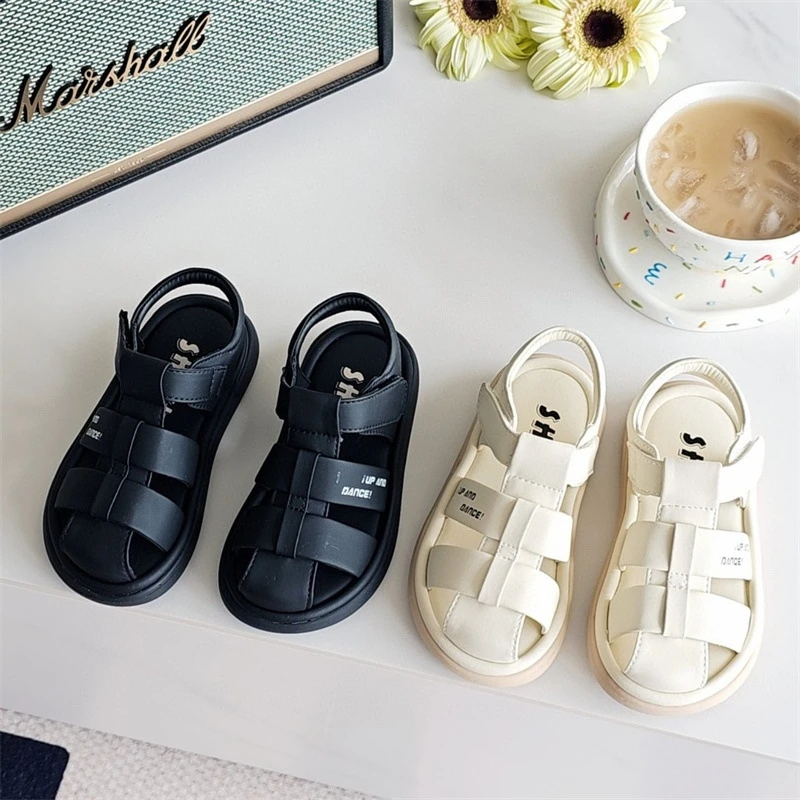 20507童鞋2025夏季男女童鞋包头男女童凉鞋休闲百搭韩系潮童鞋