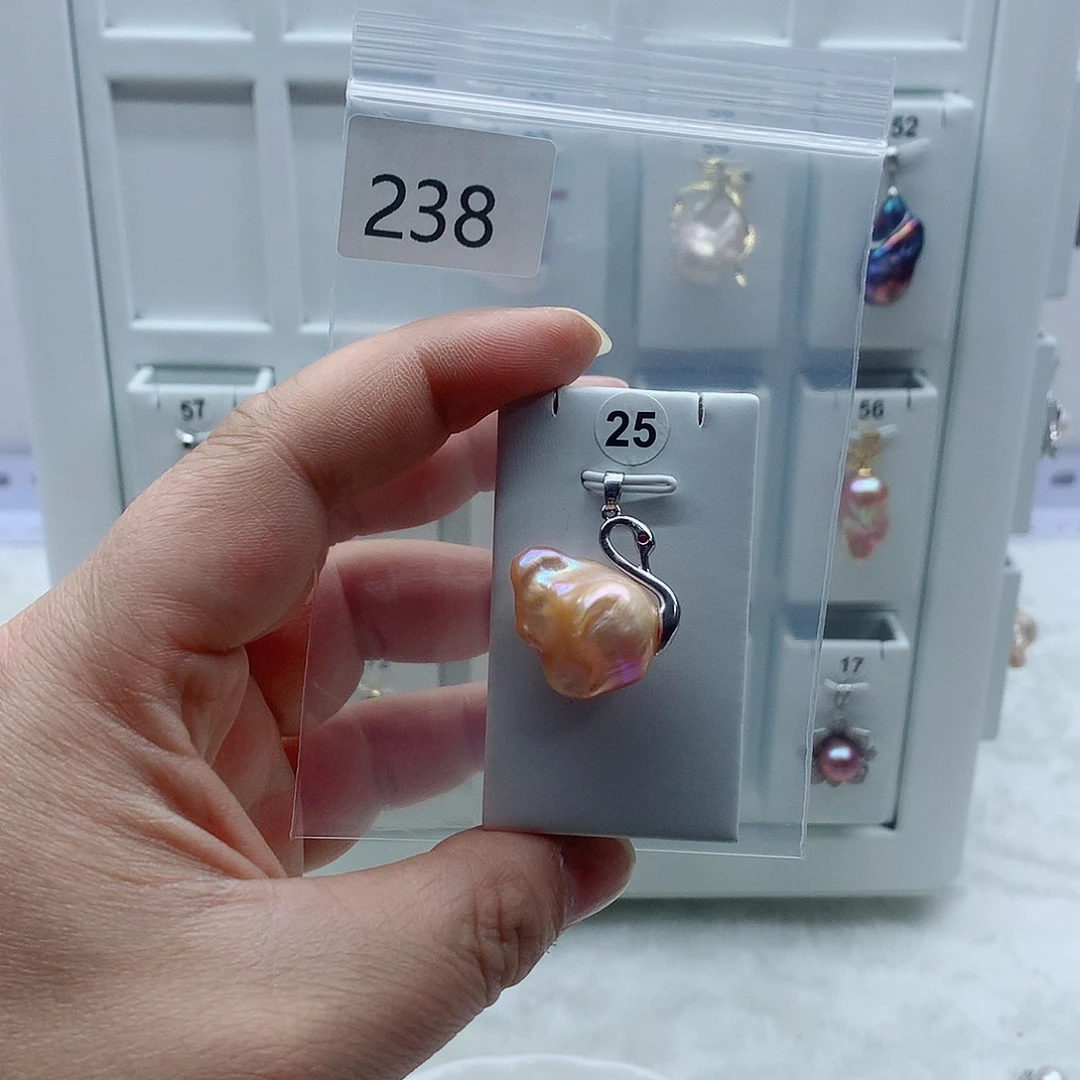 吊坠(不含链)合金淡水珍珠