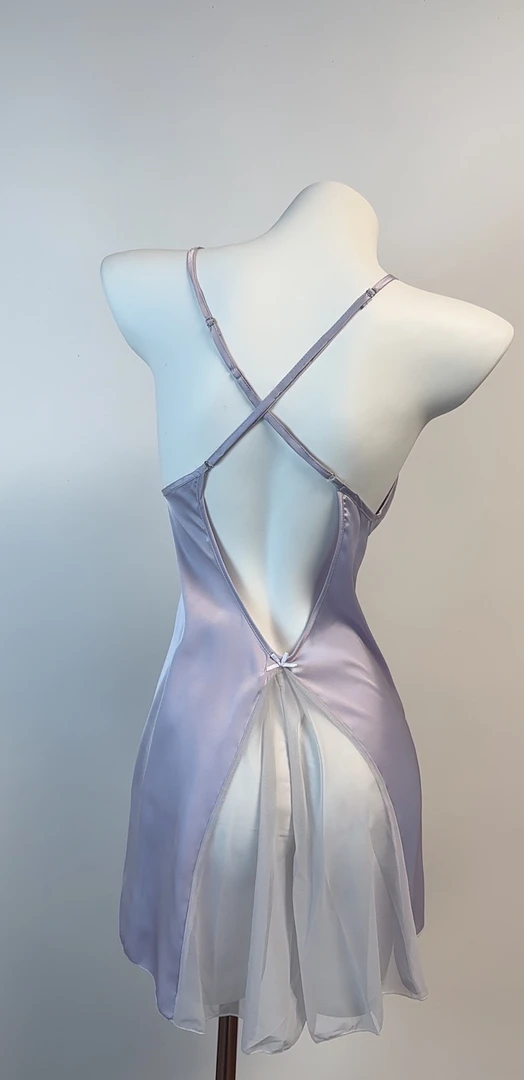 001-050性感露背冰丝显瘦睡衣性感战袍