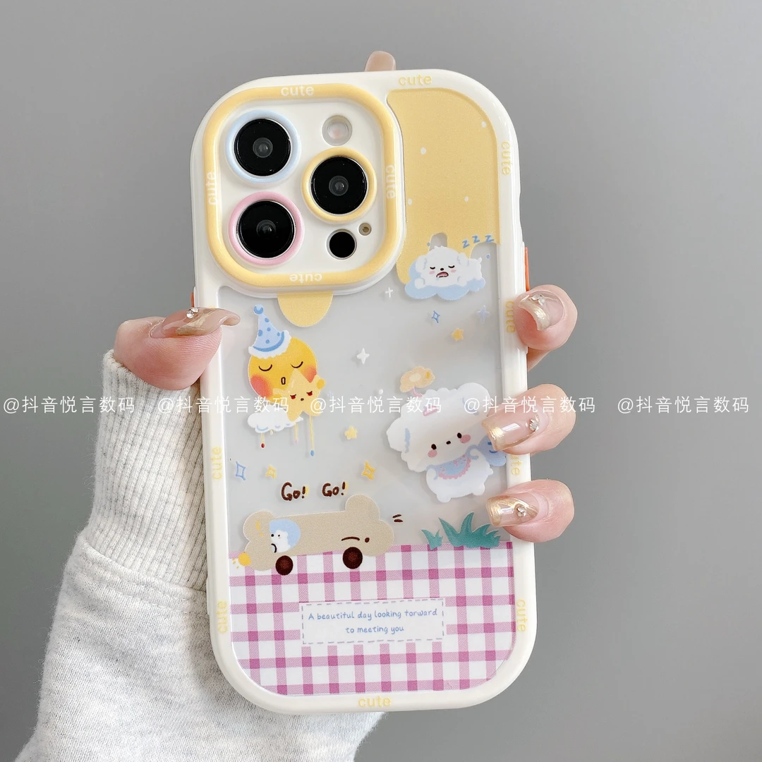 奶油壳适用iphone16promax苹果15/14/13/12华为小米小狗潮手机壳