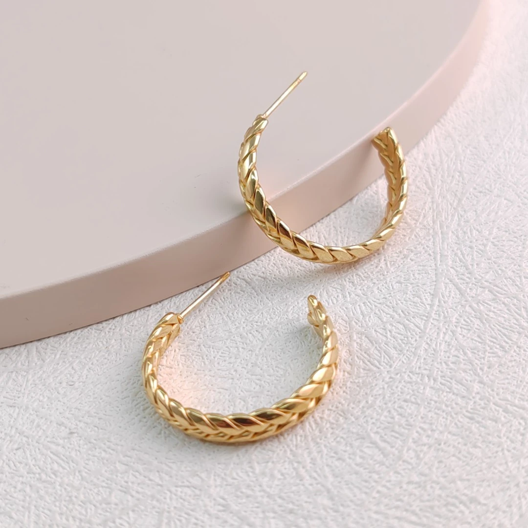 XUPING/旭平首饰 不锈钢耳饰 年终狂欢简约麦穗款 GDJ T000991072