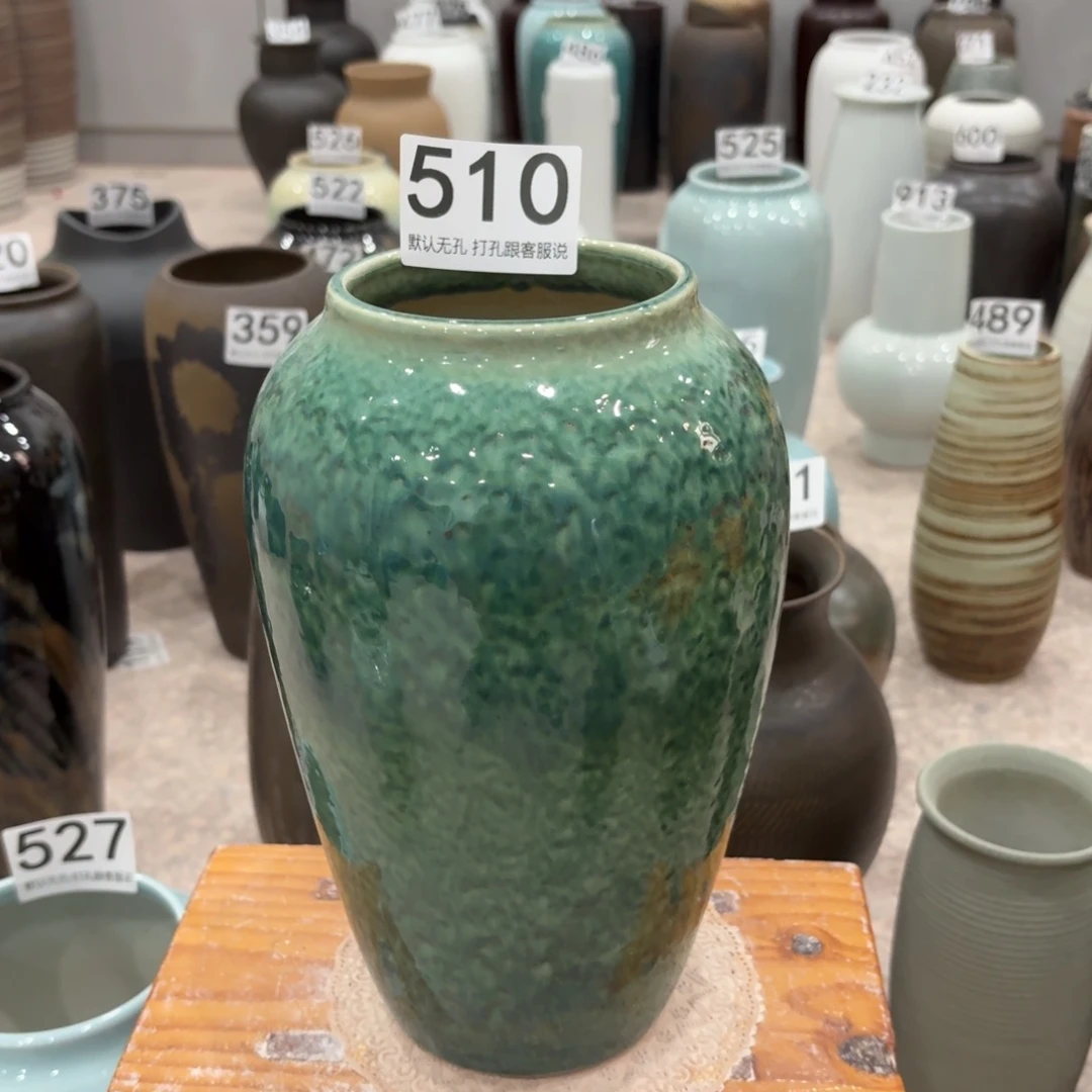 摆件瑕疵510 景德镇陶瓷花瓶高27口9.5