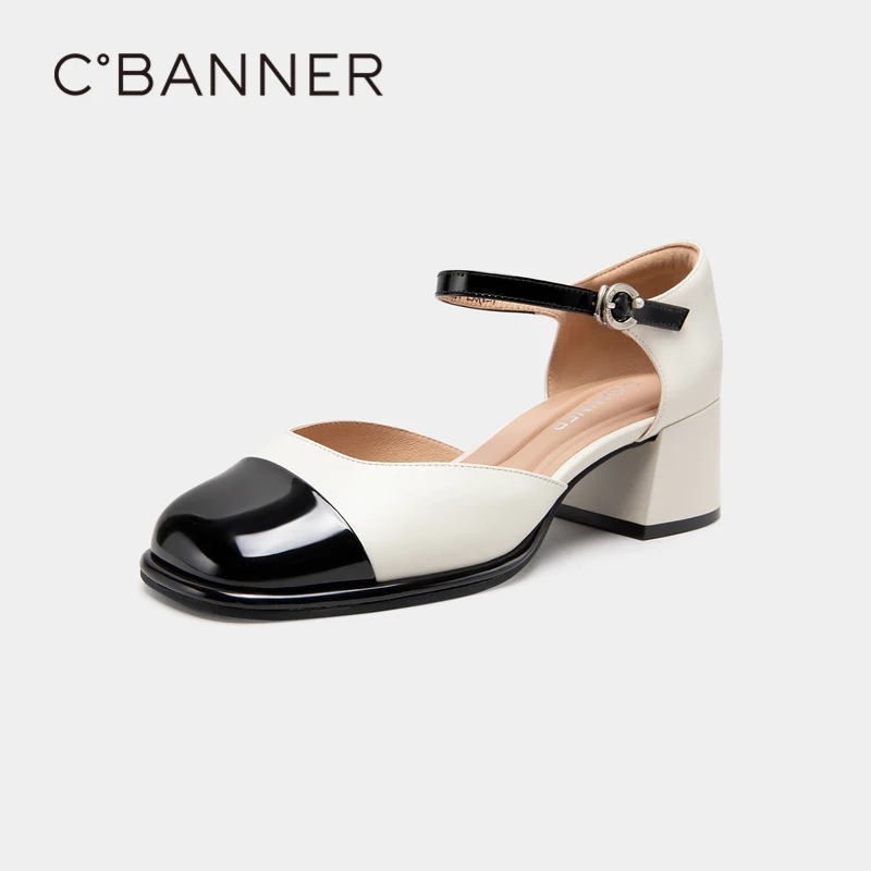 C.BANNER/千百度2023夏季时装半凉鞋雨林茉莉小香凉鞋 A23274607