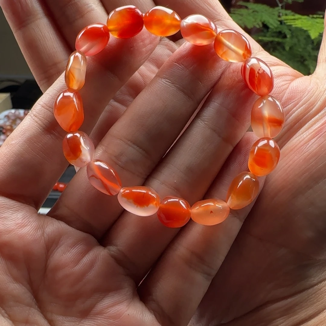 南红玛瑙未镶嵌干掌冰飘手串