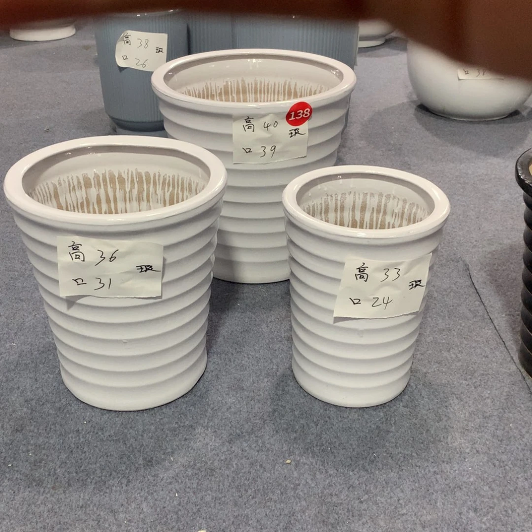 高温陶瓷花盆微瑕