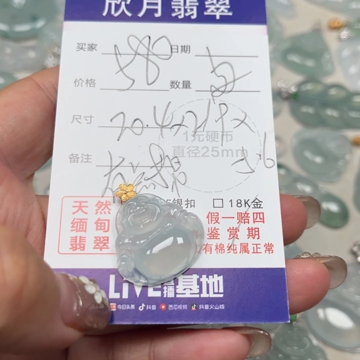 翡翠未镶嵌颈饰天然